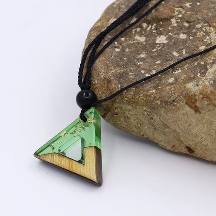 Men's Natural Resin and Wood Necklace - Wnkrs
