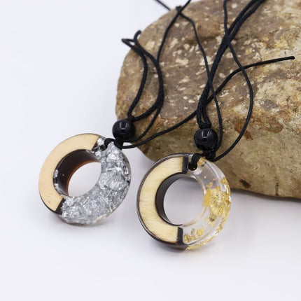 Men's Natural Resin and Wood Necklace - Wnkrs