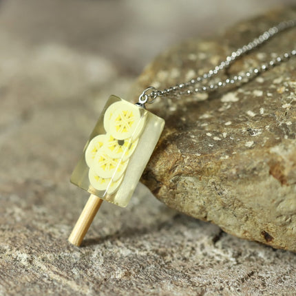 Men's Natural Resin and Wood Necklace - Wnkrs