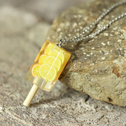 Men's Natural Resin and Wood Necklace - Wnkrs