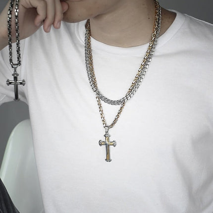 Men's Cross Pendant Necklace - Wnkrs