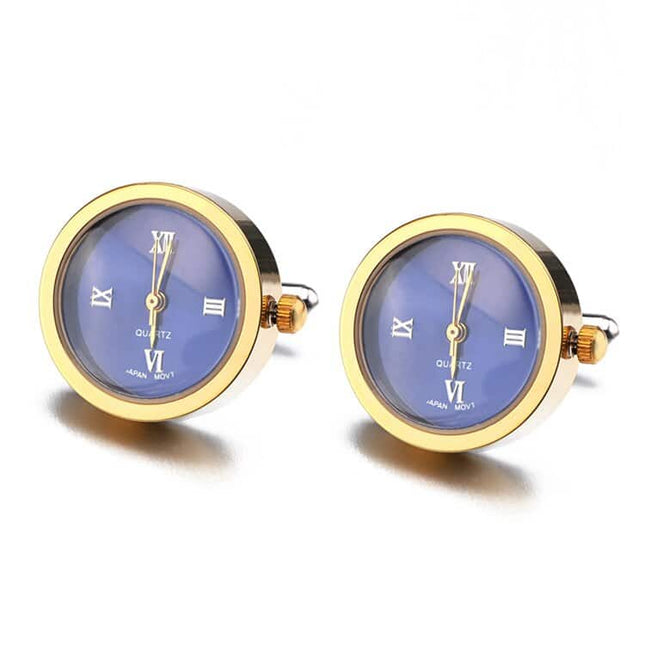 Men's Cuff Links with Functional Watches - Wnkrs