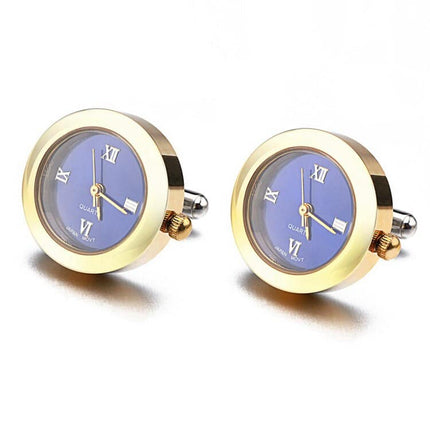 Men's Cuff Links with Functional Watches - Wnkrs