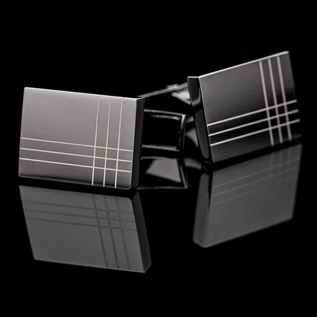 Men's Elegant Black CuffLinks - Wnkrs