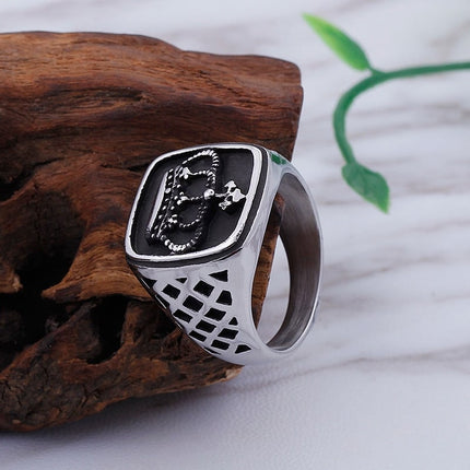 Men's Stylish Retro Stainless Steel Ring - Wnkrs