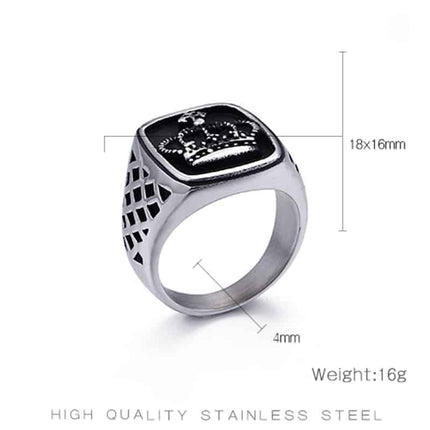 Men's Stylish Retro Stainless Steel Ring - Wnkrs