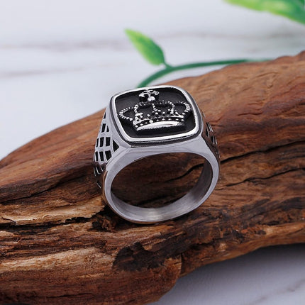 Men's Stylish Retro Stainless Steel Ring - Wnkrs