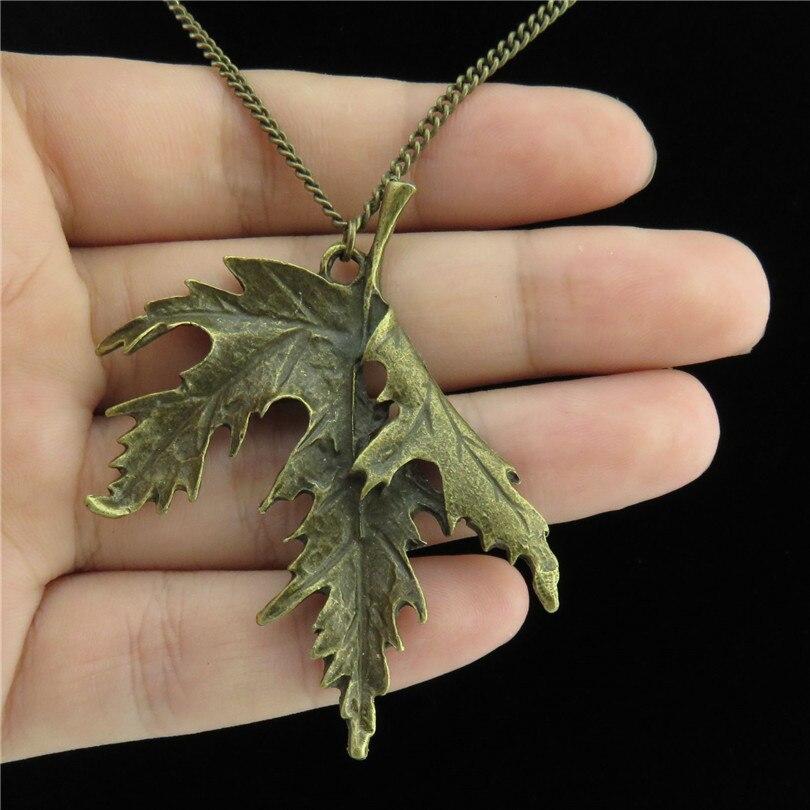Men's Leaf Pendant Necklace