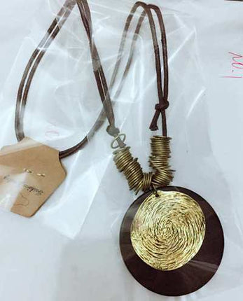 Men's Long Rope Wooden Necklace - Wnkrs