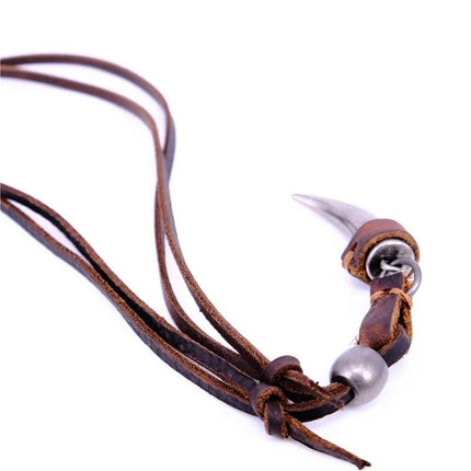 Horn Shaped Pendant Necklace for Men - Wnkrs