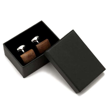 Men's Walnut Wood Cufflinks - Wnkrs