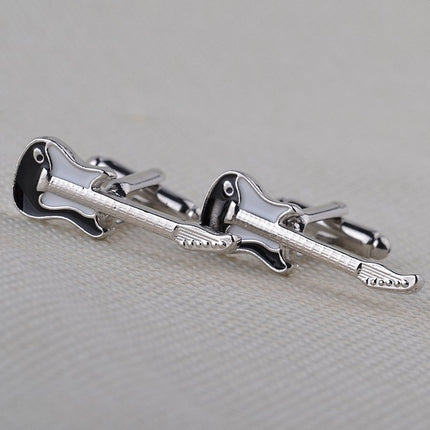 Guitar-Shaped Cufflinks for Men - Wnkrs