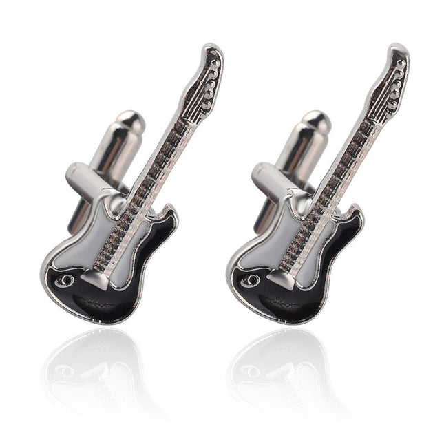 Guitar-Shaped Cufflinks for Men - Wnkrs