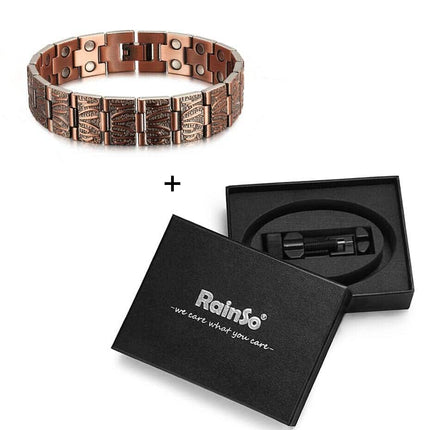 Men's Vintage Copper Magnetic Bracelet - Wnkrs