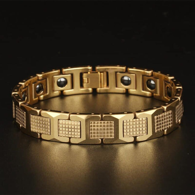 Men's Textured Tungsten Steel Magnetic Bracelet - Wnkrs