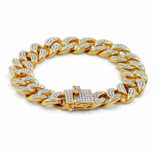 Men's Fashion Iced Out Cubic Zirconia Bracelets - Wnkrs