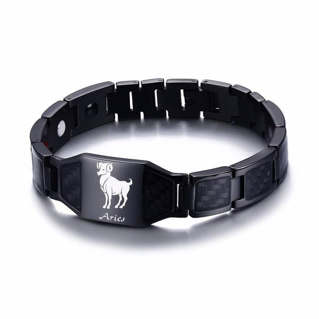 Men's Zodiac Symbols Magnetic Bracelet - Wnkrs