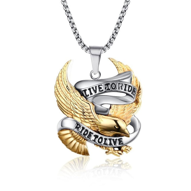 Men's Live To Ride Chain Pendant - Wnkrs