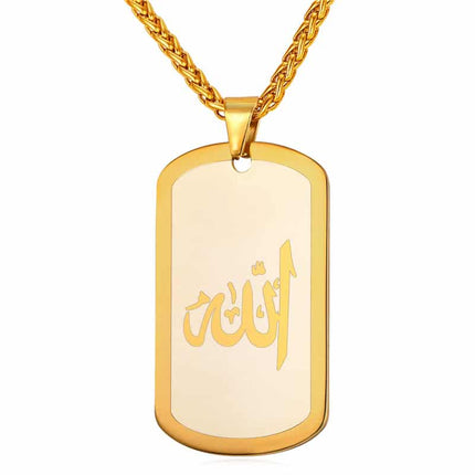 Men's Islam Stainless Steel Pendant Necklace - Wnkrs