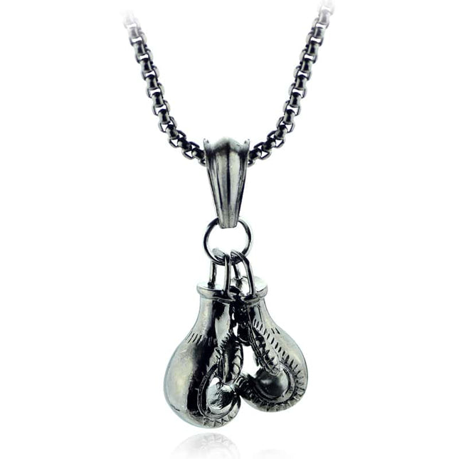 Men's Boxing Gloves Shaped Pendant Necklace - Wnkrs