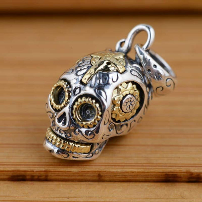 925 Silver Skull Pendants for Men - wnkrs