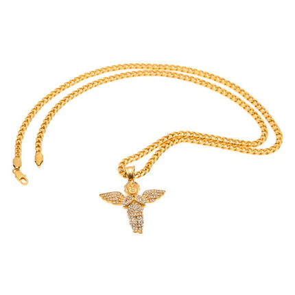 Men's Hip Hop Angel Shaped Pendant Necklaces - Wnkrs