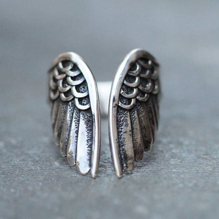 Angel Wings Shaped Open Ring - Wnkrs