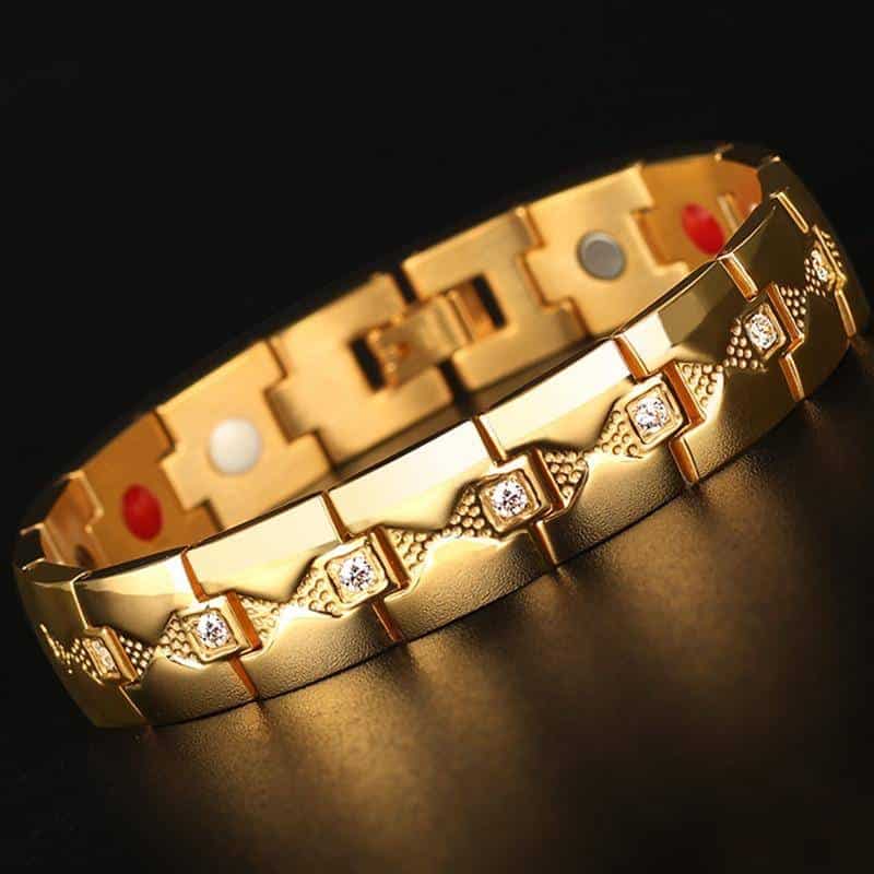 Crystal Link Magnetic Bracelet