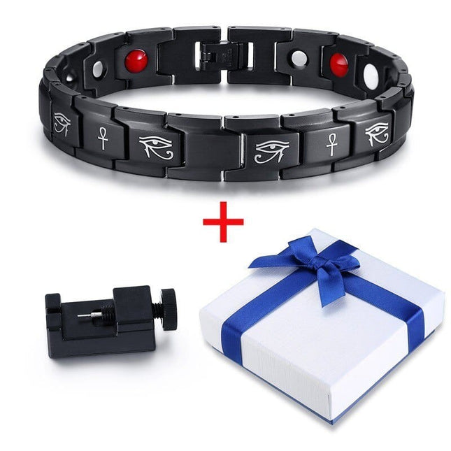 Men's Eye of Horus Magnetic Bracelet - Wnkrs