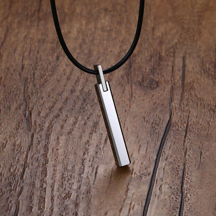 Stylish Minimalistic Geometric Metal Men's Necklace - wnkrs