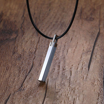 Stylish Minimalistic Geometric Metal Men's Necklace - wnkrs