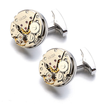 Men's Steampunk Watch Mechanism Cufflinks - Wnkrs