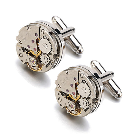 Men's Steampunk Watch Mechanism Cufflinks - Wnkrs