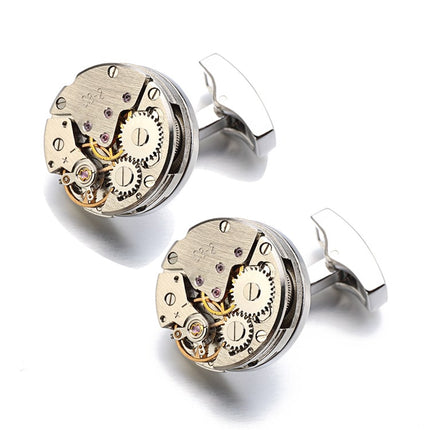 Men's Steampunk Watch Mechanism Cufflinks - Wnkrs