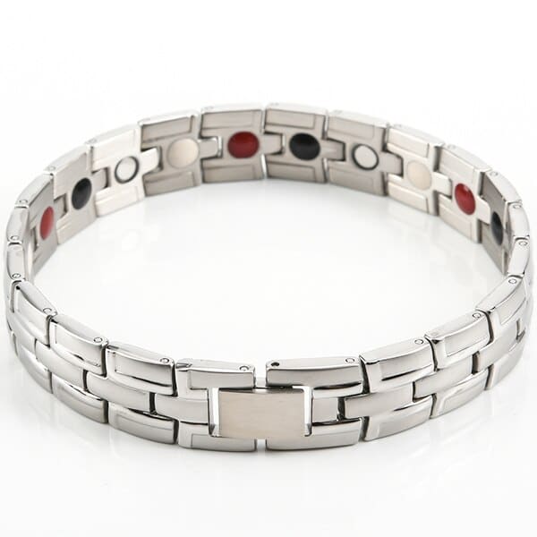 Men's Contrast Details Stainless Steel Magnetic Bracelet - Wnkrs