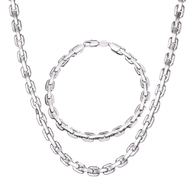 Chainlink Bracelet and Necklace Set - Wnkrs