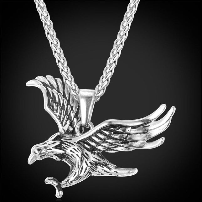 Eagle Design Steel Men's Pendant Necklace - Wnkrs