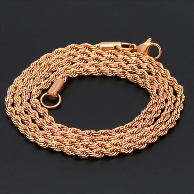 Men's Rope Link Chain Necklace - Wnkrs