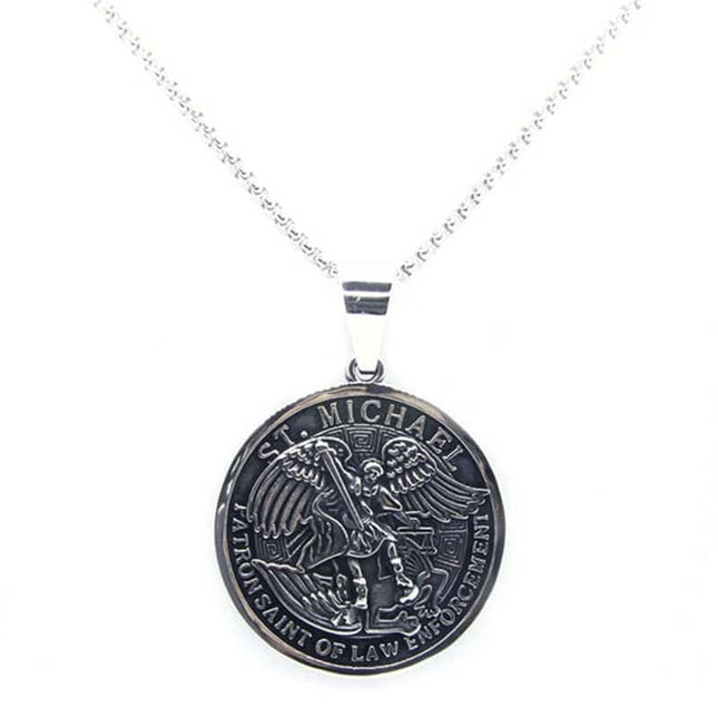 St Michael Round Pendant - wnkrs
