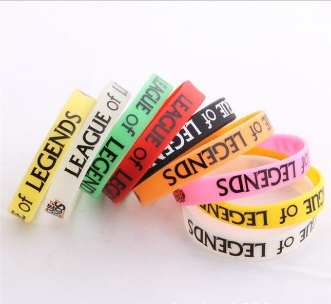 Colorful League of Legends Silicone Bracelets Set - Wnkrs