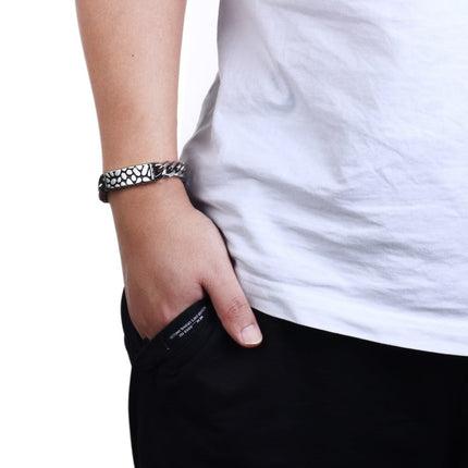 Men's Silver Color Stainless Steel Bracelet - Wnkrs