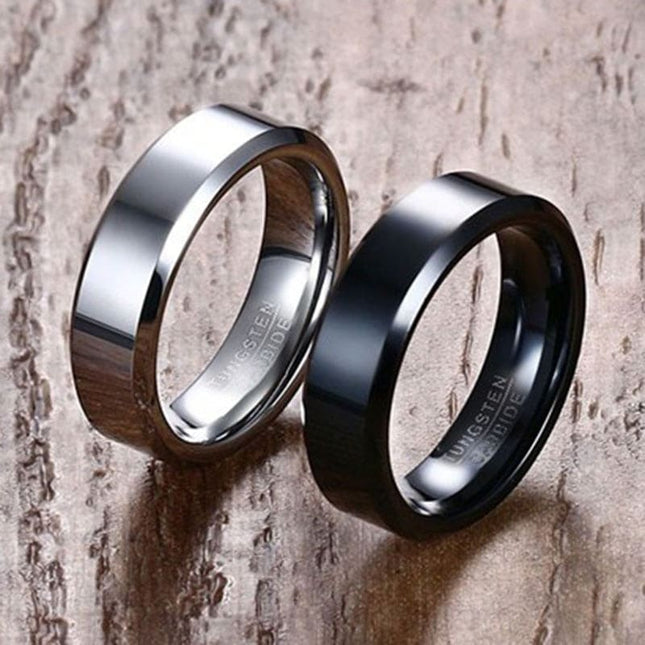 Men's Simple Tungsten Carbide Ring - Wnkrs