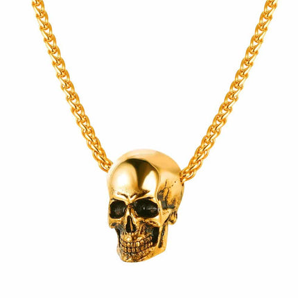 Men's Stainless Steel Skull Pendant - Wnkrs