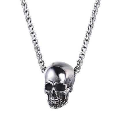 Men's Stainless Steel Skull Pendant - Wnkrs