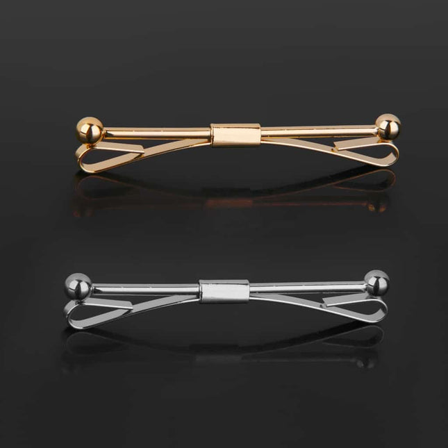 Bar Shaped Tie Pins Pair - Wnkrs