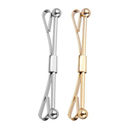 Bar Shaped Tie Pins Pair - Wnkrs