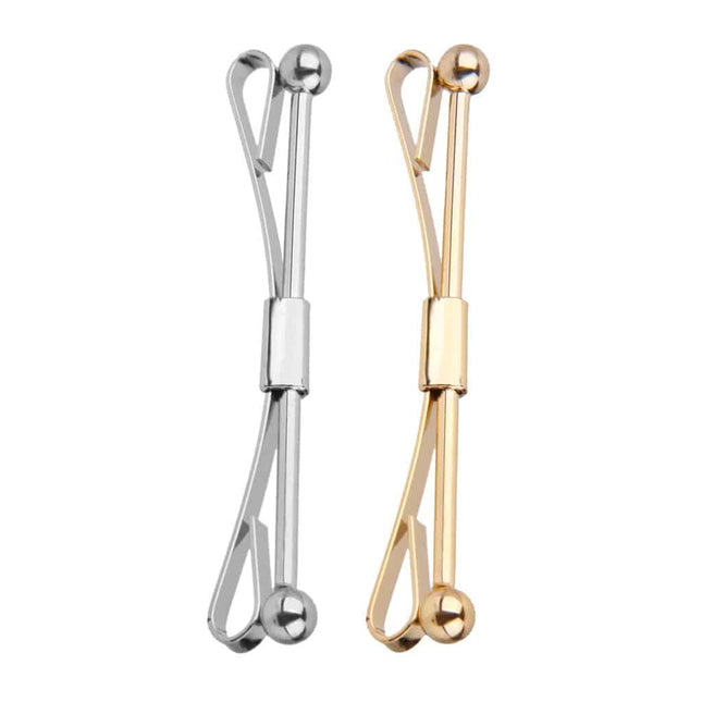 Bar Shaped Tie Pins Pair - Wnkrs