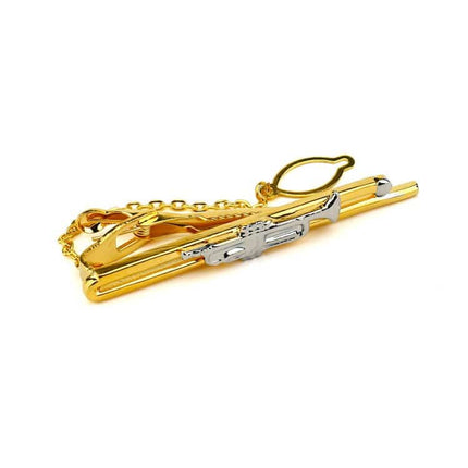 Men's Compact Tie Pin with Chain - Wnkrs