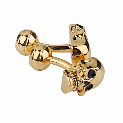 Golden Skull Cufflinks for Men - Wnkrs