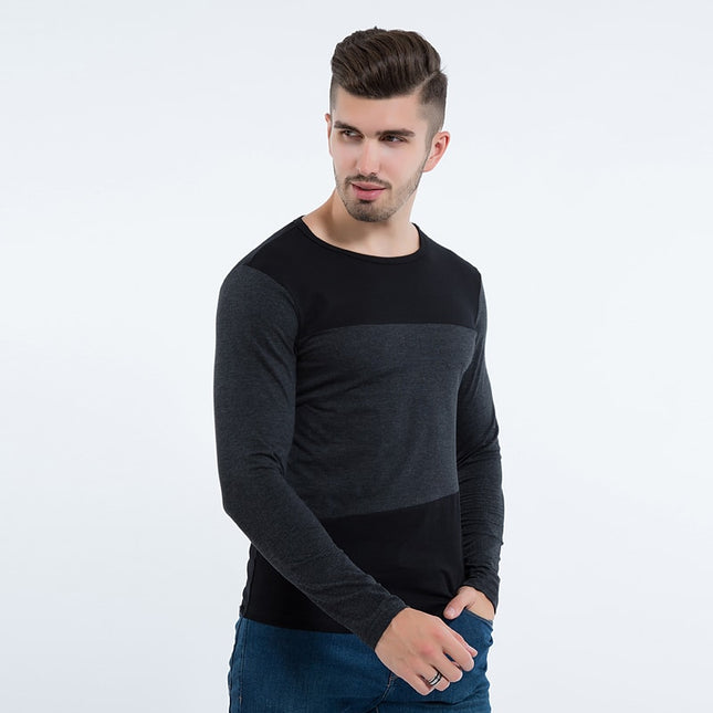 Fashion Casual Long-Sleeved Cotton Men's Top - Wnkrs